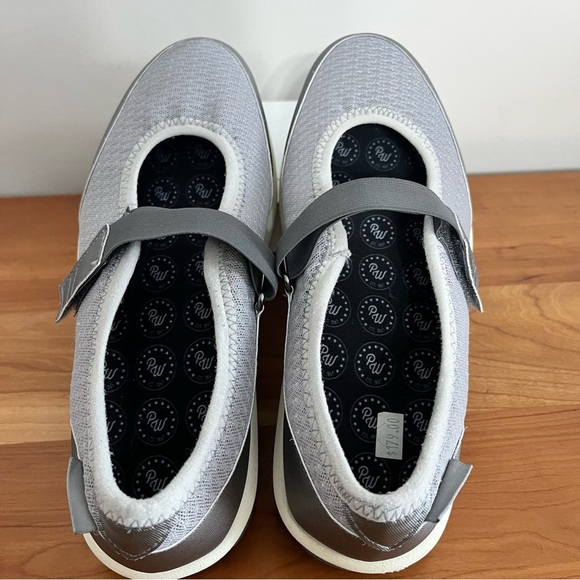 P.W. Minor Gray Mary Jane Strap Slip On Sandals Shoes Womens 8 - Picture 8 of 8